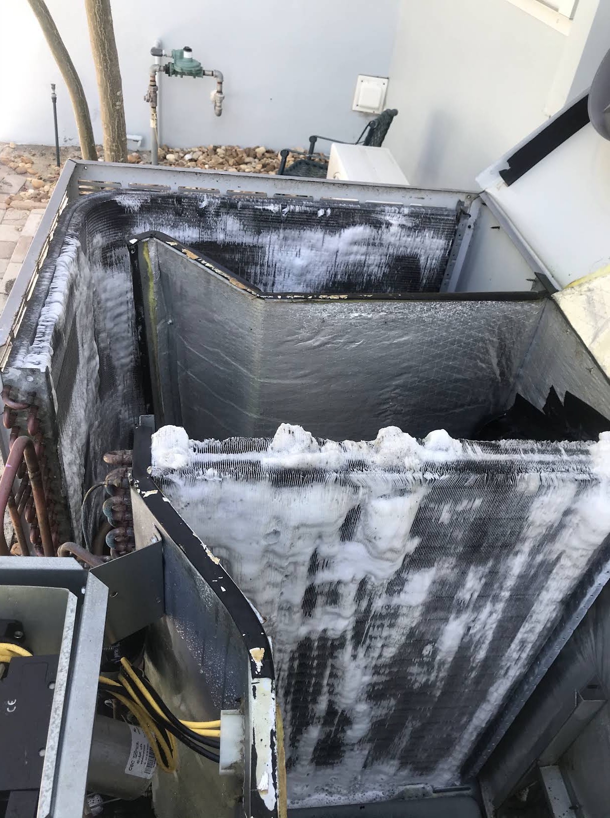 Frozen evaporator coil found on a no-cooling service call